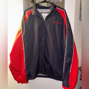 New Balance Men's Navy and Red Windbreaker